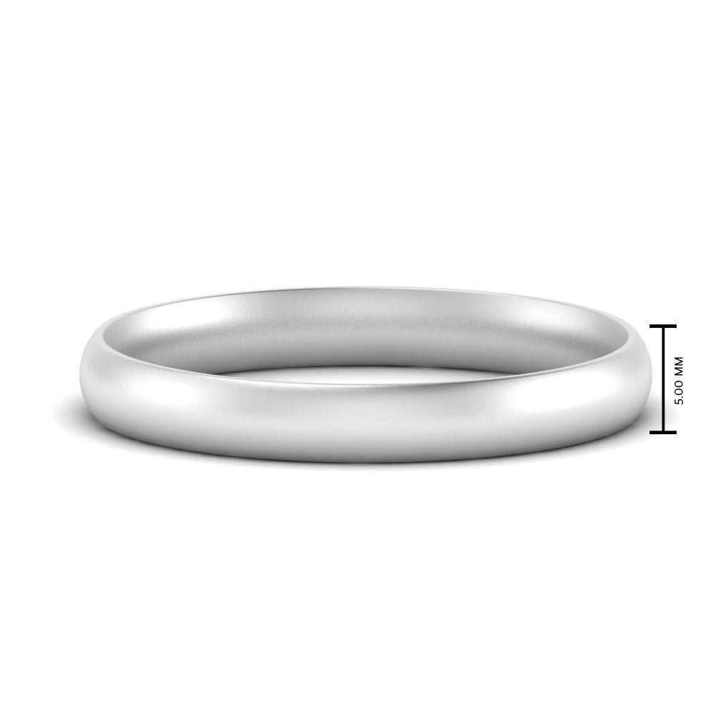 1 MM To 6 MM Comfort Fit Plain Wedding Band 14K Gold