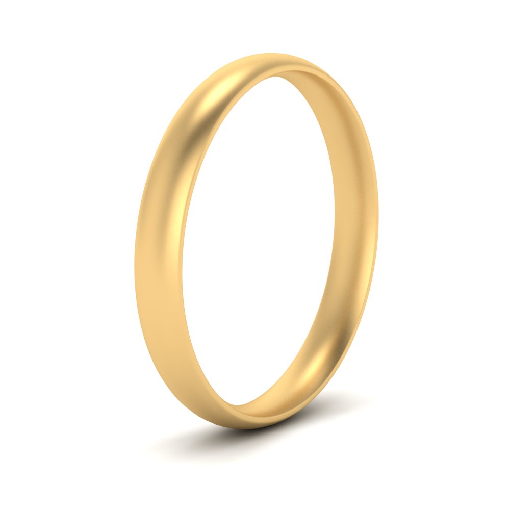 1 MM To 6 MM Comfort Fit Plain Wedding Band 14K Gold