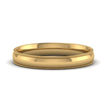 Load image into Gallery viewer, Comfort Fit Milgrain Edge Wedding Band 14K Gold
