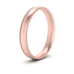 Load image into Gallery viewer, 6 MM To 10 MM Comfort Fit Milgrain Edge Wedding Band 14K Gold
