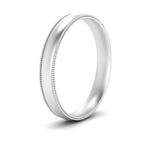 Load image into Gallery viewer, 6 MM To 10 MM Comfort Fit Milgrain Edge Wedding Band 14K Gold
