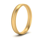 Load image into Gallery viewer, 6 MM To 10 MM Comfort Fit Milgrain Edge Wedding Band 14K Gold
