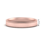 Load image into Gallery viewer, 6 MM Flat Stack Stepped Edge Comfort Fit Mens Wedding Band 14K Rose Gold | Cuts &amp; Carat
