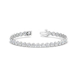 Load image into Gallery viewer, 2.50 To 12 Carat Lab Diamond Bezel Set Tennis Bracelet 14K Gold
