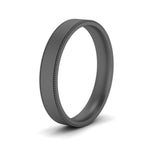 Load image into Gallery viewer, 7 MM Flat Stack Stepped Edge Comfort Fit Mens Wedding Band 14K Black Gold | Cuts &amp; Carat
