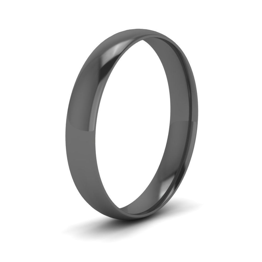 7 MM Classic Comfort Mens Wedding Band In 14k Black Gold | Cuts & Carat