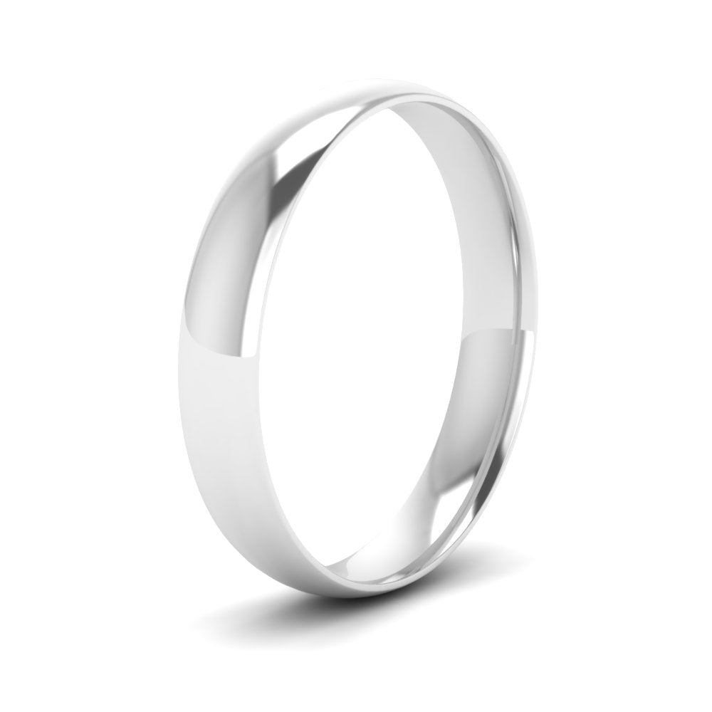 7 MM Classic Comfort Mens Wedding Band In 14k White Gold | Cuts & Carat