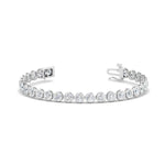 Load image into Gallery viewer, 2.50 To 12 Carat Lab Diamond Bezel Set Tennis Bracelet 14K Gold
