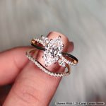 Load image into Gallery viewer, 1.70 Ct. Classic Vintage Marquise Lab Diamond Wedding Set 14K Gold
