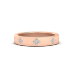 Load image into Gallery viewer, Clover Leaf Flower 0.32 Ct. Diamond Band Ring 14K Gold
