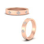 Load image into Gallery viewer, Clover Leaf Flower 0.32 Ct. Diamond Band Ring 14K Gold
