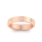 Load image into Gallery viewer, Clover Leaf Flower 0.32 Ct. Diamond Band Ring 14K Gold
