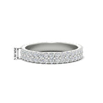 Load image into Gallery viewer, 1 To 3.80 Carat Double Row Diamond Eternity Ring 14K Gold
