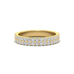 Load image into Gallery viewer, 1 To 3.80 Carat Double Row Diamond Eternity Ring 14K Gold
