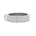 Load image into Gallery viewer, 1 To 3.80 Carat Double Row Diamond Eternity Ring 14K Gold
