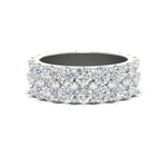 Load image into Gallery viewer, 1 To 3.80 Carat Double Row Diamond Eternity Ring 14K Gold
