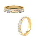 Load image into Gallery viewer, 1 To 3.80 Carat Double Row Diamond Eternity Ring 14K Gold
