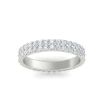 Load image into Gallery viewer, 1 To 3.80 Carat Double Row Diamond Eternity Ring 14K Gold
