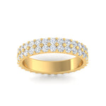 Load image into Gallery viewer, 1 To 3.80 Carat Double Row Diamond Eternity Ring 14K Gold
