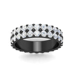 Load image into Gallery viewer, 1 To 3.80 Carat Double Row Diamond Eternity Ring 14K Gold
