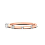 Load image into Gallery viewer, Dainty Minimal 0.16 Ct. Lab Diamond Classic Wedding Band 14K Gold
