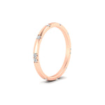 Load image into Gallery viewer, Dainty Minimal 0.16 Ct. Lab Diamond Classic Wedding Band 14K Gold
