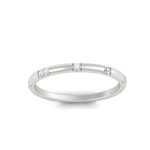 Load image into Gallery viewer, Dainty Minimal 0.16 Ct. Lab Diamond Classic Wedding Band 14K Gold
