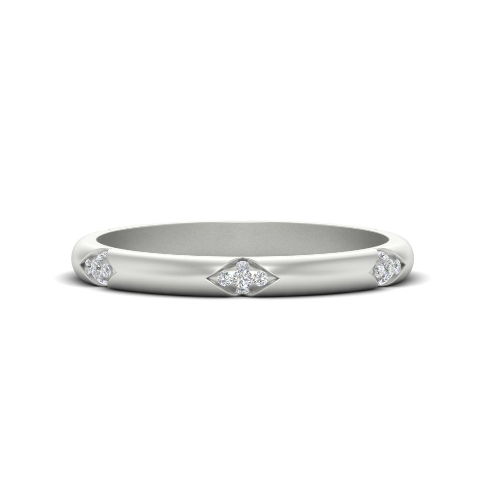 Sparkling 0.14 Ct. Round Diamond Elegant Wedding Ring 14K Gold