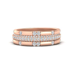 Load image into Gallery viewer, 0.69 Ct. Trio of Round Diamond Stackable Band 14K Gold
