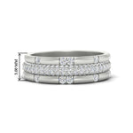 Load image into Gallery viewer, 0.69 Ct. Trio of Round Diamond Stackable Band 14K Gold
