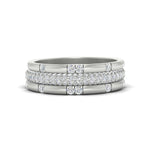 Load image into Gallery viewer, 0.69 Ct. Trio of Round Diamond Stackable Band 14K Gold
