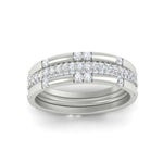 Load image into Gallery viewer, 0.69 Ct. Trio of Round Diamond Stackable Band 14K Gold
