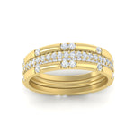 Load image into Gallery viewer, 0.69 Ct. Trio of Round Diamond Stackable Band 14K Gold
