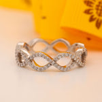 Load image into Gallery viewer, 0.5 Ctw Lab Grown Diamond Classic Infinity Womens Eternity Band In 14K Gold
