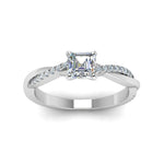 Load image into Gallery viewer, Infinity Style Lab Diamond Engagement Ring 14K Gold
