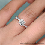 Load image into Gallery viewer, Infinity Style Lab Diamond Engagement Ring 14K Gold
