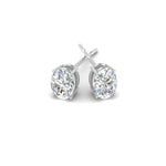 Load image into Gallery viewer, 1/2 To 5 Ctw Oval Basket Prong Lab Diamond Stud Earring 14K Gold
