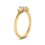 Load image into Gallery viewer, Basket 3 Stone Lab Diamond Ring 14K Gold
