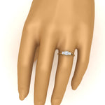 Load image into Gallery viewer, Basket 3 Stone Lab Diamond Ring 14K Gold
