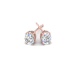 Load image into Gallery viewer, 1/2 To 5 Ctw Oval Basket Prong Lab Diamond Stud Earring 14K Gold
