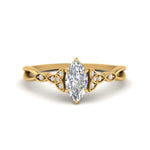 Load image into Gallery viewer, Celtic Knot Split Lab Diamond Ring 14K Gold
