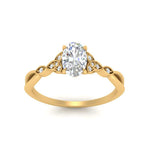 Load image into Gallery viewer, Celtic Knot Split Lab Diamond Ring 14K Gold
