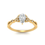 Load image into Gallery viewer, Celtic Knot Split Lab Diamond Ring 14K Gold
