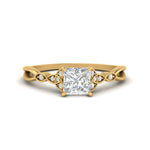 Load image into Gallery viewer, Celtic Knot Split Lab Diamond Ring 14K Gold
