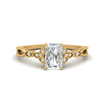 Load image into Gallery viewer, Celtic Knot Split Lab Diamond Ring 14K Gold
