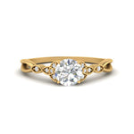 Load image into Gallery viewer, Celtic Knot Split Lab Diamond Ring 14K Gold
