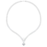 Load image into Gallery viewer, 6 Carat Checks Design Lab Diamond Necklace for women 14K Gold
