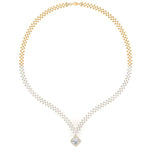 Load image into Gallery viewer, 6 Carat Checks Design Lab Diamond Necklace for women 14K Gold
