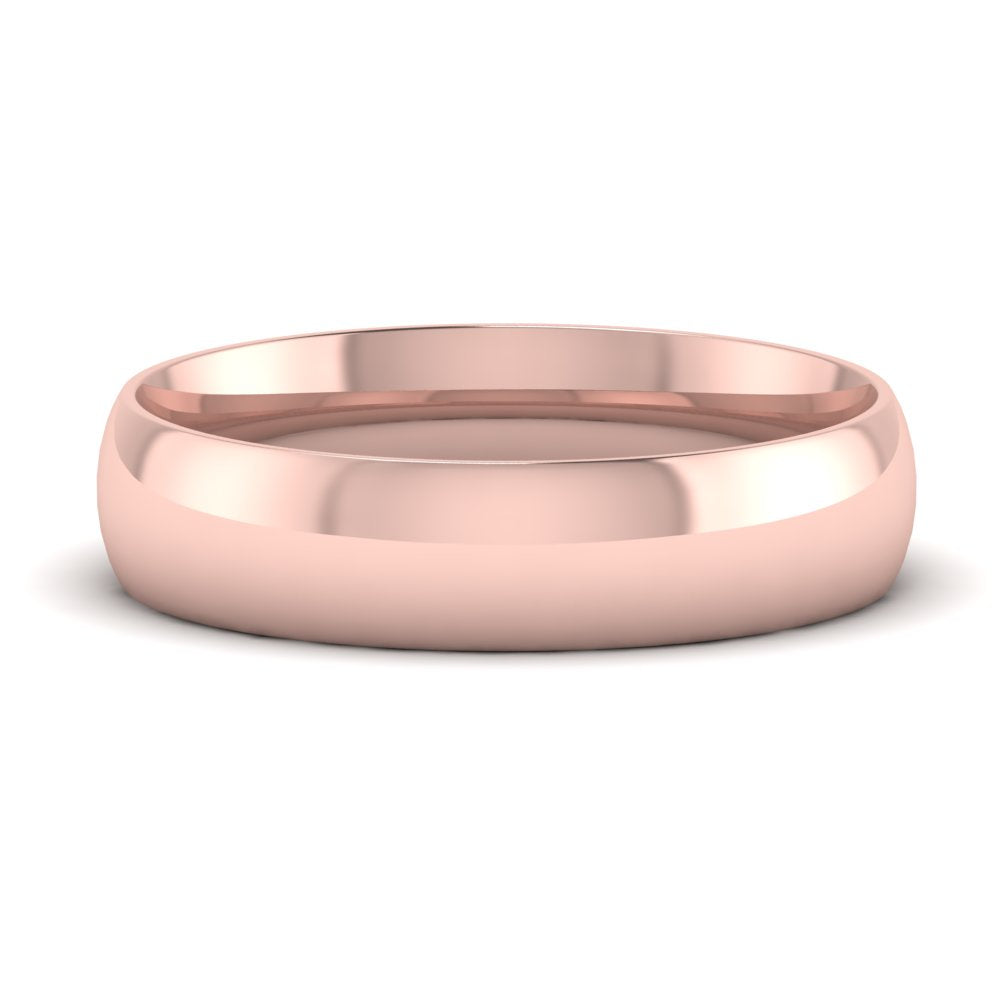 11 MM Classic Comfort Mens Wedding Band In 14k Rose Gold | Cuts & Carat