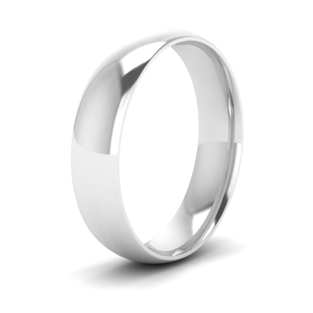 11 MM Classic Comfort Mens Wedding Band In 14k White Gold | Cuts & Carat